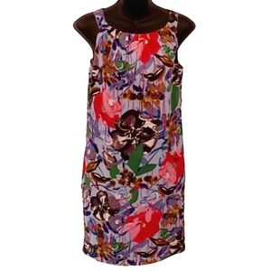 Joe Fresh Stretch Cotton Floral Shift Dress: Sz. XS